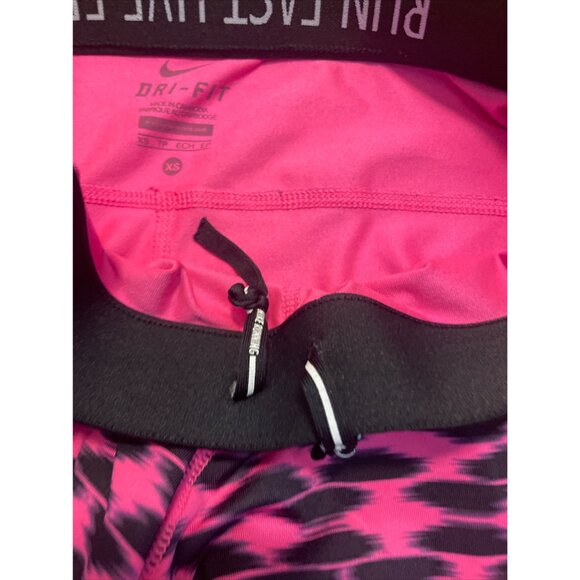Nike Dri-Fit Womens Pink & Black Patterned Leggings S - Picture 10 of 10